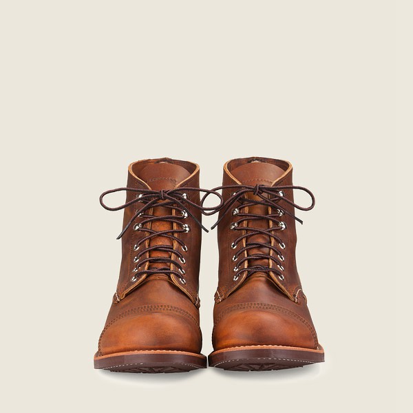 Botas Red Wing Heritage Hombre Marrom - Iron Ranger - 6-Inchr Rough & Tough Cuero - 592-MPWGIJ